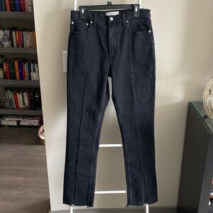 NWOT Abercrombie and Fitch Black Denim The Skinny High Rise Jean Size 10/30